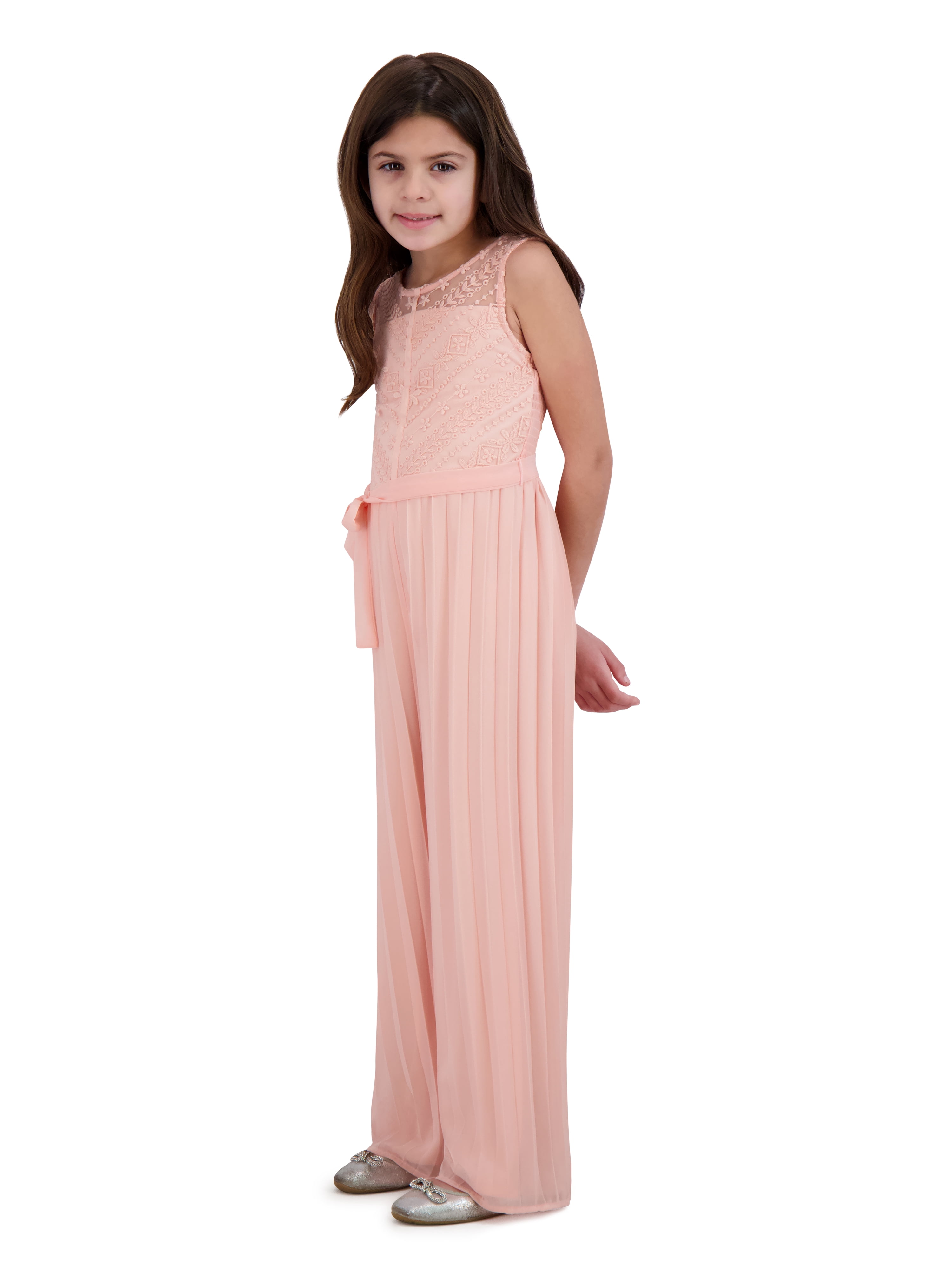 Kensie Girl Pleated Wide Leg Jumpsuit, Sizes 4-16