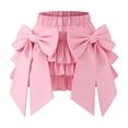 thumbnail image 2 of Gytharion Toddler Kids Girls Skirts Summer Solid High Waist Mini Skirts Soft Comfy Bow Knot Cute Skirts for Baby Girls, 2-9 Years, 2 of 8