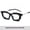 Black Frame White, variant on Retro Sunglasses for Women and Men Small Frame AC Lens Sun Visor Protection Literary Box Sunglasses and Personalized