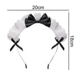 thumbnail image 2 of Diadema de sirvienta para mujer, lazo de encaje, tocado para fiesta de disfraces MFZFUKR CPB-SSW1994-1, 2 of 6