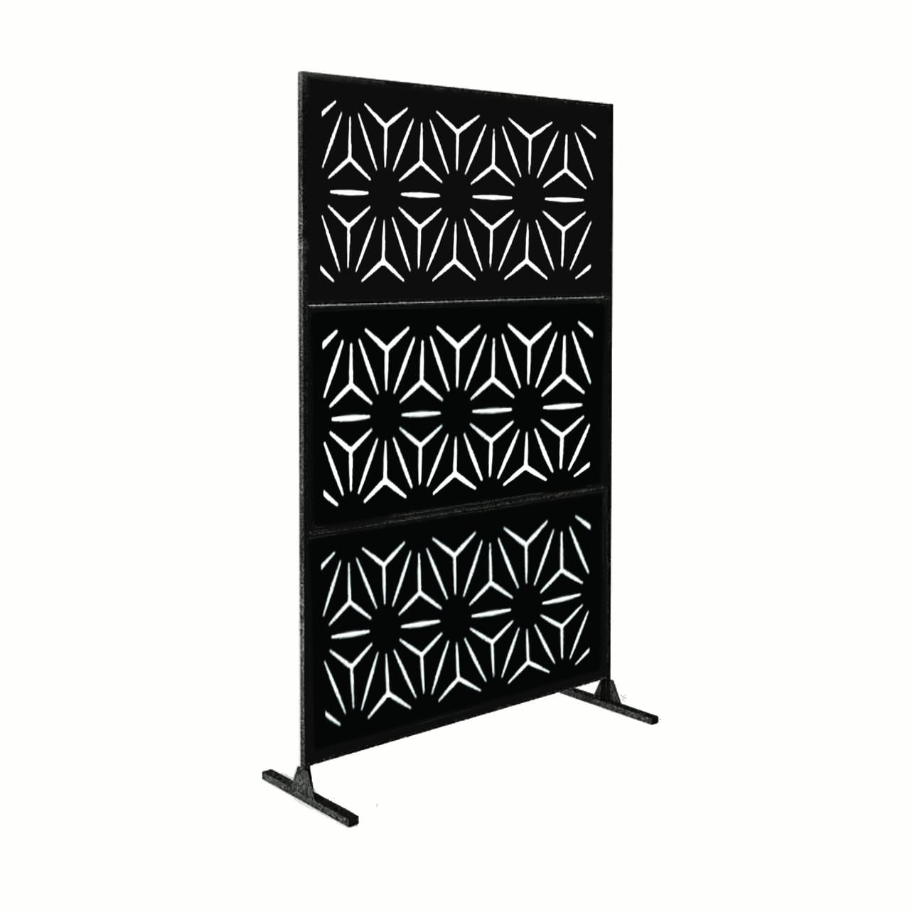 6' H x 4' W Laser Cut Metal Privacy Screen,Metal Privacy ...
