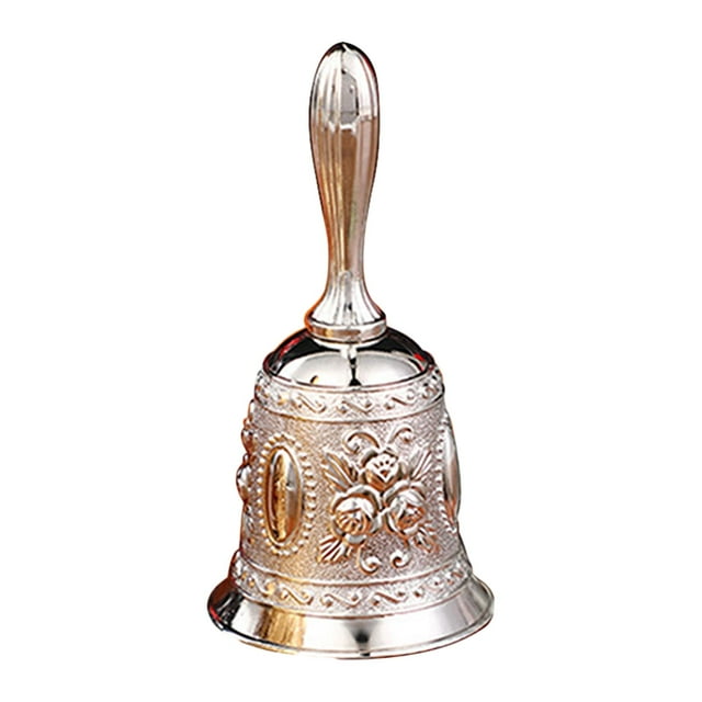 Yinanstore Cloche à Main Cloche d'Appel Polyvalente Cloche de Service Cloche de Dîner Cloche de Classe pour Sonner, Jingles Hôtel, Réception de Bureau, Cloche