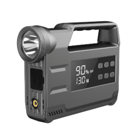 Car Jump Starter with Air Compressor, Karlxtom 88Wh Lithium Battery Jump Pack for 10L Gas 9L Diesel Engine, Portable Jump Box