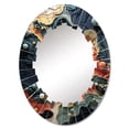 thumbnail image 2 of Designart "Organic Forms of Biomorphism II" Biomorphism Round Wall Mirror - Modern Oval Printed Decorative Oversized Mirror - Multiple Color Options, 2 of 4