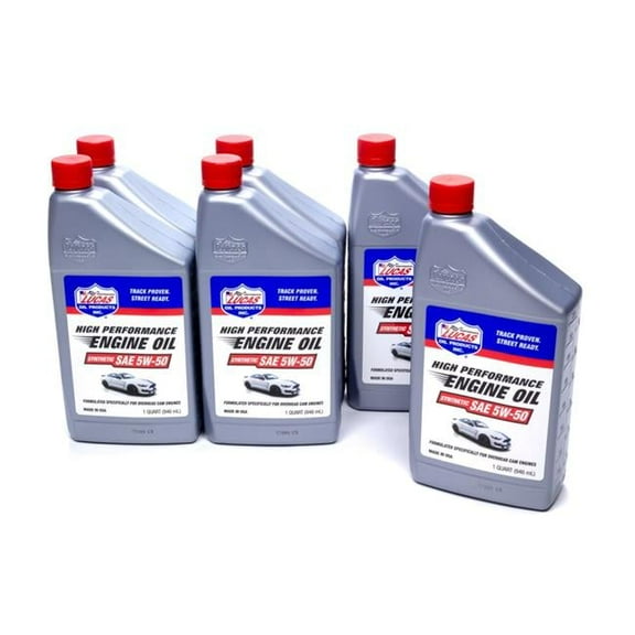 Lucas Oil  1 qt. 5W50 Synthetic Motor Oil - Set of 6