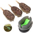 thumbnail image 3 of Molde de alimentador de pesca de 3 piezas moldes de liberacion rapida herramienta de soporte de cebo de pesca de carpa, 20 y 30 y 40 g esquí esquí Gafas de esquí, 3 of 5