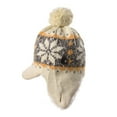 thumbnail image 3 of WITHMOONS Knit Fleece Fairs Isle Nordic Ear Flap Pom Beanie Hat DW7565 (Ivory), 3 of 4
