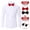 White, variant on TANSILING Men's Formal Tuxedo Shirt Pleated Front with Bow Ties