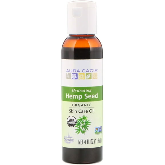 Aura Cacia Organic Hemp Seed Oil 4.0 fl oz Oil