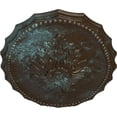 thumbnail image 3 of Ekena Millwork 16 7/8"W x 11 3/4"H x 1 1/2"P Oxford Ceiling Medallion, Hand-Painted Bronze Blue Patina, 3 of 5