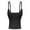 01 Black, variant on Women's Comfort Solid-Color Backless Bra with Gathering Straps Underbust Camisole Tank Top Strapless Tank Top