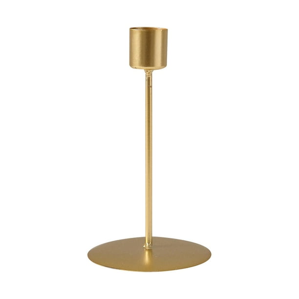 Candelabro para velas de pilar, candelabro, adorno elegante, candelabro decorativo para festival, sala de estar Oro S