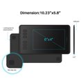 thumbnail image 5 of Huion H640P 6.3 x 3.9 inch Graphics Drawing Tablet, 8192 Pressure Sensitivity, 6 Press Keys, Black, Work with Mac, PC & Mobile, 5 of 11