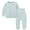 Light Blue, variant on Ashirexll Girls Clothing Sets Fall Winter Solid Color Long Sleeve Crewneck Top with Trousers 2 Piece Set Casual Outfits for Girls
