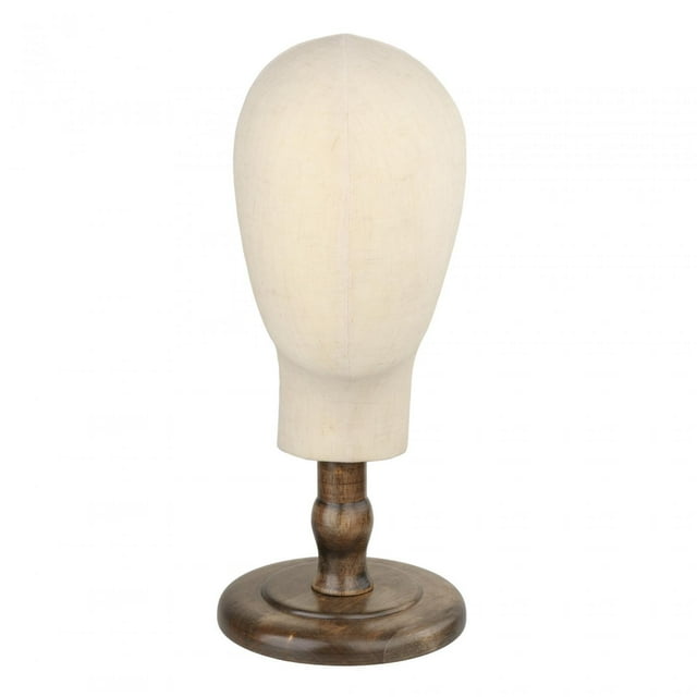 Mannequin Head Head Form Display Hair Hat Head Accessories Male Model Easy to Install Stable Manikin Display Head Stand Holder dark brown base