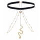 thumbnail image 2 of Joyería de cadena para muslo, cadena para pierna, banda elástica, cadena para muslo, cadena para pierna de serpiente dorada, impulsada por el rendimiento, 2 of 8