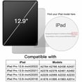 thumbnail image 7 of JETech Case for iPad Pro 12.9-Inch (2022/2021/2020/2018) with Pencil Holder, Clear Transparent Back Shell Slim Stand Shockproof Tablet Cover, Auto Wake/Sleep (Black), 7 of 7