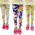 thumbnail image 3 of Pantalones para niños primavera y verano niñas para niños polainas de seda estampadas con leche en l Abanopi Pantalones para niños, 3 of 4