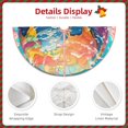 thumbnail image 3 of Gaeub Colorful Whimsical Earth Print Christmas Tree Skirt,Christmas Decorations,Round Xmas Skirt for Christmas Indoor Decorations Xmas Winter Holiday Party Supplies-48", 3 of 6