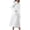 White, variant on Women's Fleece Fuzzy Robe Thick Winter Warm Bathrobe Long Sleeve Button Down Sherpa Mid-length