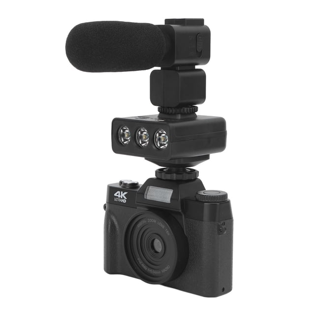 Cámara Digital, Cámara De Vlogging 4 K 4K 1500 MAh Enfoque Automático Para Fotografía