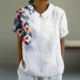 thumbnail image 2 of My Orders Lightweight Tops & Blouses Shirts for Women Graphic Tees Womens Sports Tops Short Sleeve Womens Tops Dressy Casual V Neck Flutter Sleeves Beach Shirt Sunshine White, 2 of 4