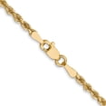 thumbnail image 4 of 14K Yellow Gold Jbsp's 2.5mm Diamond-Cut Rope Chain (22 X 2.5) Made In Peru 7003-22, 4 of 5