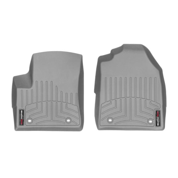 WeatherTech Custom Fit FloorLiners compatible with 2009-2013 Ford Transit Connect - 1st Row (Driver & Passenger), Grey