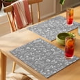 thumbnail image 4 of Gray Sage Leaves Placemats Set of 6, Boho Floral Leaf Non-Slip Place Mats Washable Table Mats for Kitchen Dining Table Decorations Indoor/Outdoor, 4 of 9