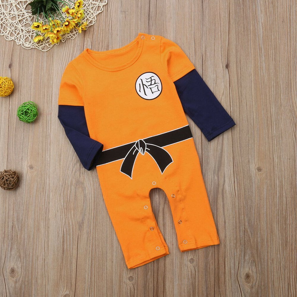 KungFu Kids Baby Boys Girls Goku Bodysuit Romper Jumpsuit Outfit
