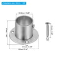 thumbnail image 2 of Uxcell 1.26"Dia Closet Rod Bracket,O Shape Stainless Steel Closet Pole Socket Rod Holder for Closet Wardrobe,2Pack, 2 of 6