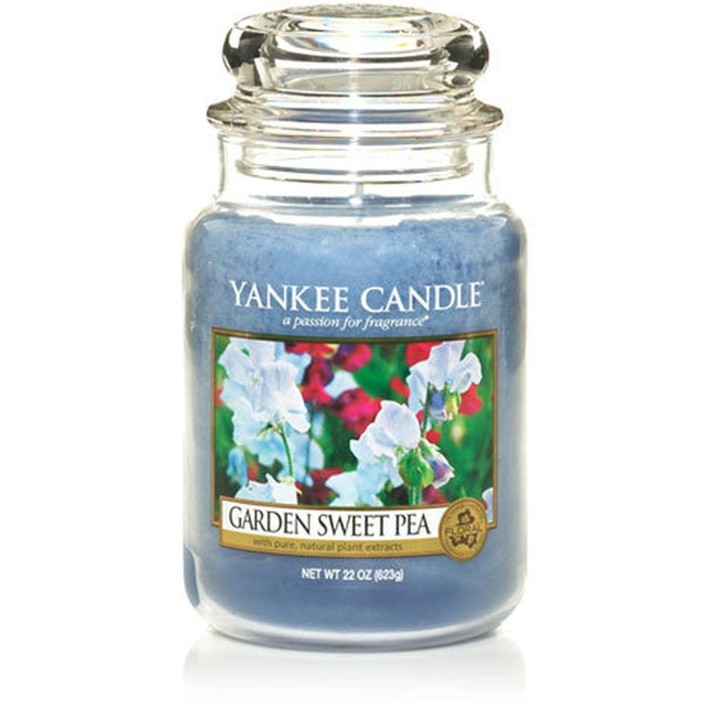 Yankee Candles 1152860 Garden Sweet Pea, Large Jar Candle, 22 oz
