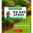 thumbnail image 4 of 3 Pack 12x8 Inches Do Not Spray, Thank You with Metal Stakes - Plastic Double Sided Neighborhood Street Caution Yard Signs - Do No Spray Signs for Outdoor or Indoor/Onside or Inside, 4 of 7