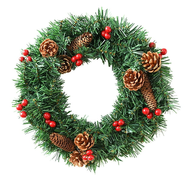 Guirnalda redonda de 250mm, adorno en forma de H, decoración de corona, decoración de Navidad, adornos de árbol de Navidad, festival, vacaciones, hogar