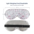 thumbnail image 3 of Aroma Season Sleep Mask Satin Silky Eye Cover Blindfold Night Eyeshade for Men & Women(Silver), 3 of 6