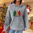 thumbnail image 2 of WEAIXIMIUNG Chandails en Molleton pour Femmes Sans Capuche avec Graphiques Imprimé Arbre de Noël Décontracté, 2 of 4