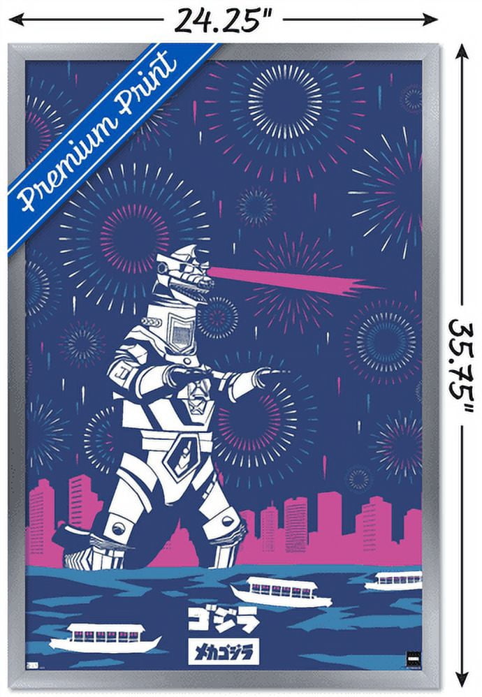 Godzilla - Mecha Godzilla Wall Poster, 22.375" x 34", Framed