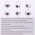 thumbnail image 4 of Unique Bargains Cadenas à Combinaison 4 Chiffres, Verrou Réinitialisable 2 Pouces pour Casier Argent, 4 of 4