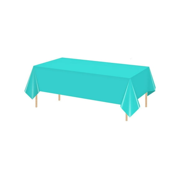 Disposable Peva Thickened Rectangular Tablecloth For Party Supplies 54 X 108 Inch Fits 8 Feet Tables And Smaller Surfaces Waterproof Stain Resistant Easy Clean For Parties