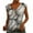 Multicolor, variant on DailyTrove Women's Baseball Print Sleeveless Tank - Casual V-Neck Top, Sporty for Games & Outings