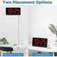 thumbnail image 5 of Digital Wall Clock, 9inch Led Digital Clock Large Display With 12/24h, Big Digits,small Silent Wall Clock (red), 5 of 5