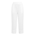 thumbnail image 4 of Utoimkio Drawstring Elastic Waist Casual Pants for Women with Crinkle Fabric and Cuffed Hem, 4 of 6