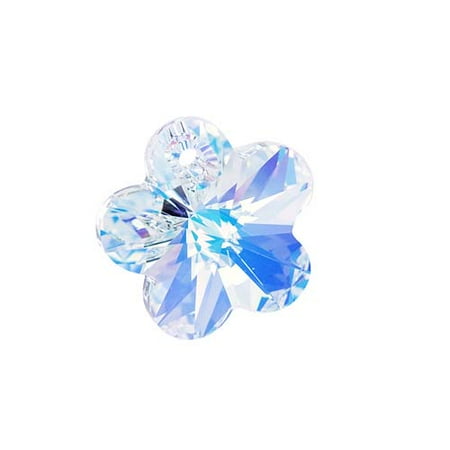 - Swarovski Crystal, #6744 Flower Pendant 18mm, 1 Piece, Crystal AB