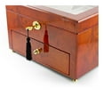 thumbnail image 2 of Classic Wood Tone Glass Panel 18 Note Music Jewelry Box - If You're Irish, 2 of 2