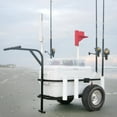 Sea Striker Deluxe Surf, Pier, Beach Cart with Fishing Rod Holders