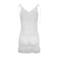 thumbnail image 6 of Besolor Women's Crochet Cover Ups V-Neck Tie Straps Hollow out Coverup Swimwear Summer Beach Vacation Mini Dress, 6 of 8