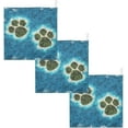 thumbnail image 7 of Funny Animal Footprint Baby Muslin Washcloths Soft Absorbent Face Towel,Dog Island Paw Burp Cloths Cotton Bath Wipes 5 Pack Infant Wash Cloth for Newborn Boys Girls 12x12 inches, 7 of 7