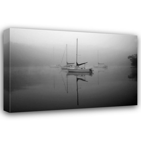Tammy Putman 40x28 Gallery Wrapped Canvas Wall Art Titled - In the Fog