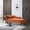 Orangestorage, variant on Modern Velvet Tufted Chaise Lounge Sofa, Elegant Storage Recliner Chair for Living Room & Bedroom (Orange Storage)