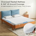thumbnail image 2 of MaxKare Heated Mattress Pad 78"x80" King Size with Dual Controllers, 4 Heating Levels & 10H Auto-off, ETL Certification, Machine Washable, 2 of 9